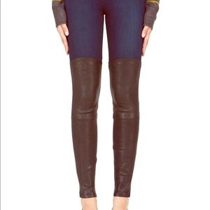J Brand skinny jeans w/ Leather